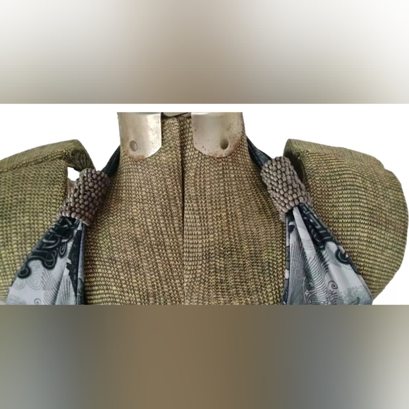 Women's Sundress Sz LG Black & Grey Geometric Pattern Boho Babydoll Dress Lagaci - Picture 3 of 10